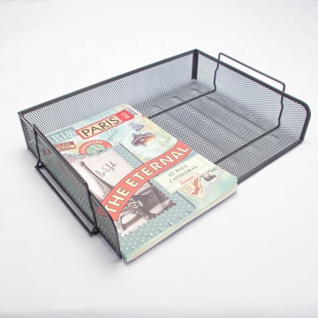 support de fichier de bureau de grille de papier de table de fer en métal