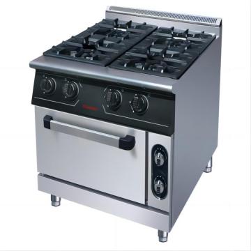 Factory Direct Sale: Commercial Hotel & Restaurant 4 Burner Gas Range with Oven for Sale