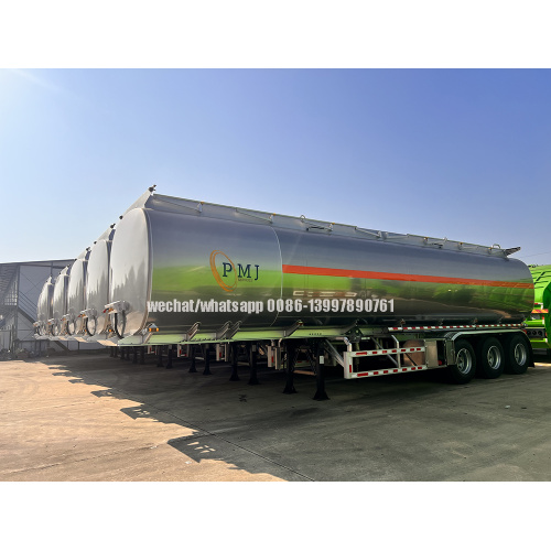 50,000 liters Aluminium Alloy Oil Distribution/ Fuel Transport Tank Semi Trailer