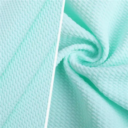 Bubble Twill Jacquard Knitting Women Pajamas Cloth Fabrics