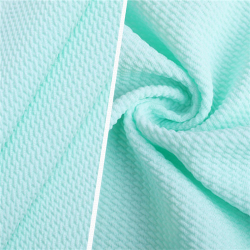 Bubble Twill Jacquard Knitting Women Pajamas Cloth Fabrics