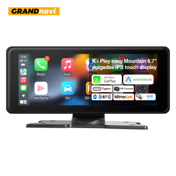 GRANDNavi 6.86 inch Wireless CarPlay Android Auto Touch Screen for Toyota Mazda