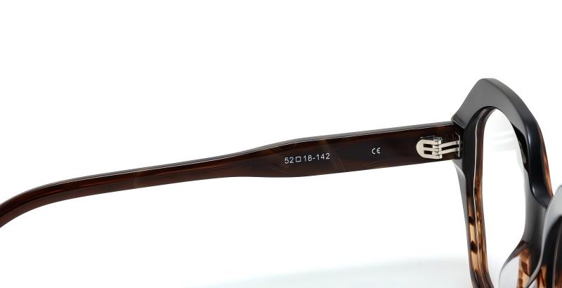 Mellume Acetate Octagonal Optical Glasses ME2047-temple
