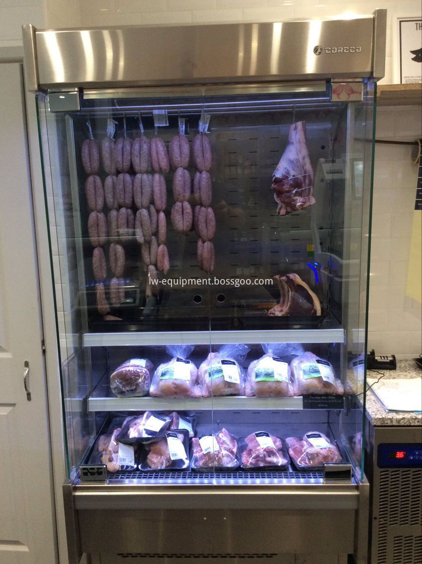  Commercial 2 Door Refrigerated frozen meat Showcase