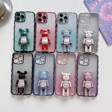 Kuli iPhoneケース14、13、12、11 Pro、XS、X、XR、MAX、8、7、SE-サポートブラケット付きファッションブランド