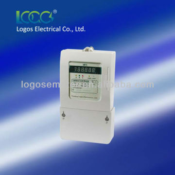 LOGOS Three Phase digital display Prepayment Energy Meter,watt-hour meter