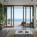 Porta deslizante de alumínio resistente para vilas modernas | JBDHOME