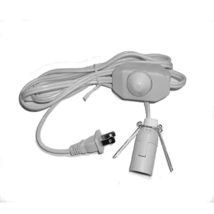 E12 Socket Lamp Cord 6 Feet Lighting Cord for Figure Lamp