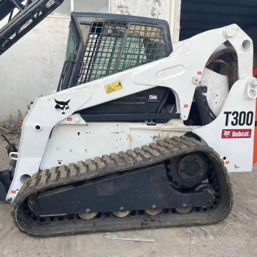 Used Bobcat T300 Skid Steer Loader with Shovel Bucket - Powerful and Compact
