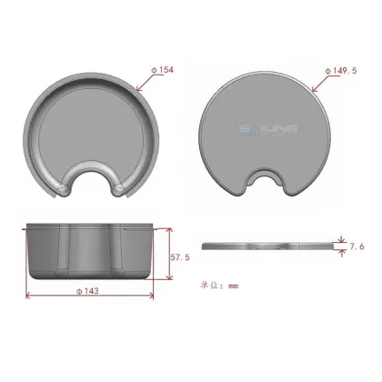 Customized 6 Inch Plastic Bait Storage Lure Box