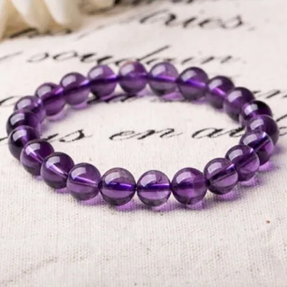Purple Crystal Beads Bracelet