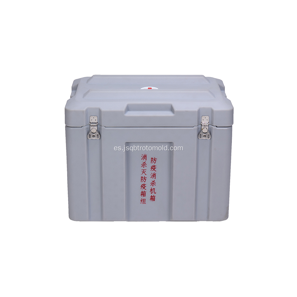 Proceso Rotomold para soporte de equipos resistente e impermeable