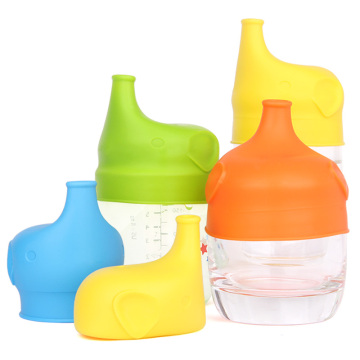 Stretches Over Healthy Silicone Spill-proof Cup Toppers Sippy Lids