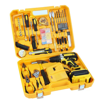 Kit di strumenti per la riparazione elettrica di alta qualità del meccanico professionale: inclusi strumenti manuali, set di trapano a cordone elettrico