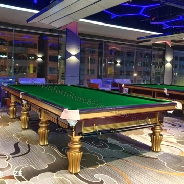 Vendita diretta in fabbrica: tavolo da snooker da 12 piedi in legno solido standard personalizzato in Cina