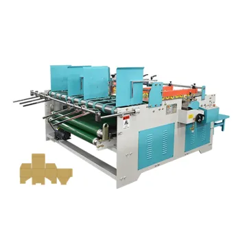 ZH-BZX Semi-Automatic Press Folder Gluer Machine for Carton Gluing and Folding