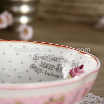 9 Inches Elegant Fine New Bone China Salad Bowl