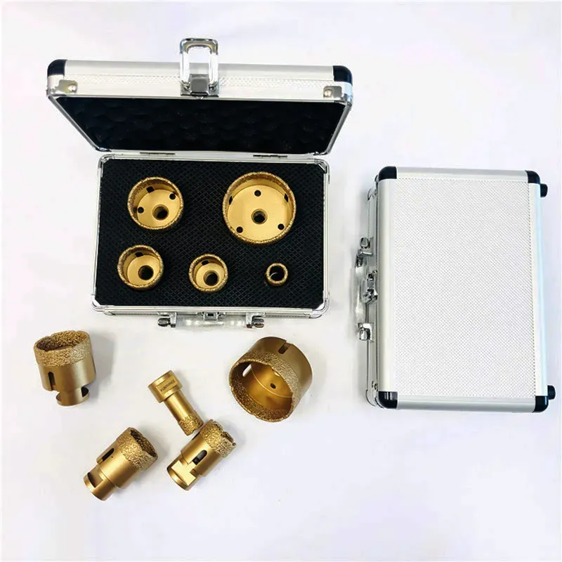 Diamond Tip Core Drill Bit Set for Porcelain Tile Hole Cutting