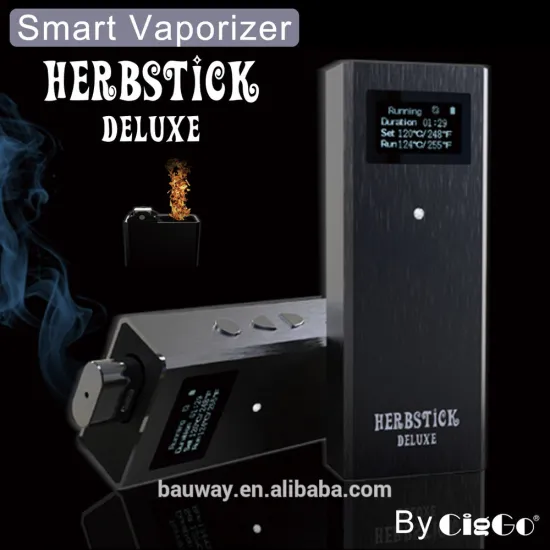 stock offer mod box kit 18650 CigGo Herbstick Deluxe dry herb vaporizer vape mod