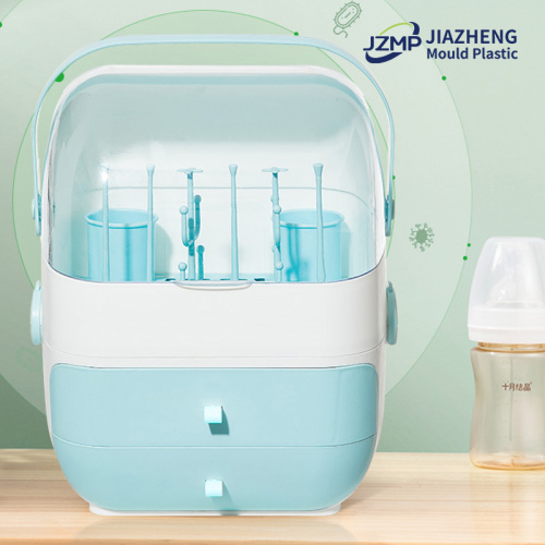 Milk Bottle Storage Box with Layer Plastic Organizer