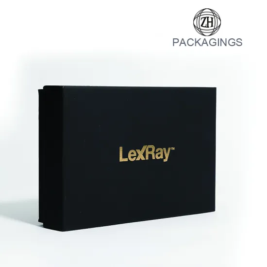 Matt black gold foil stamping EVA insert packaging