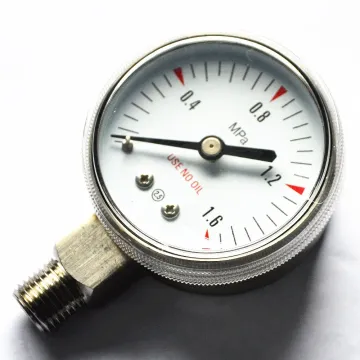 All stainless steel air pressure gauge