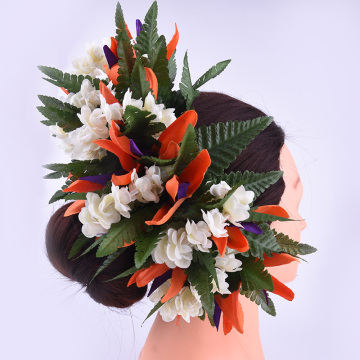 Handmade Artificial Pikake Flower Hair Comb