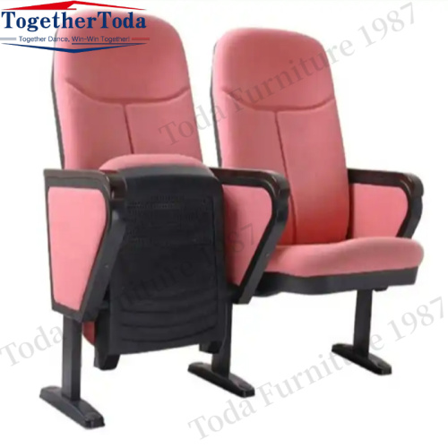 Foldable thickened cinema chair with armrest cup holder