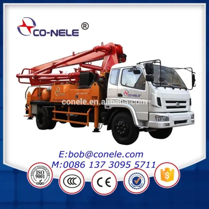 Concrete pump truck boom