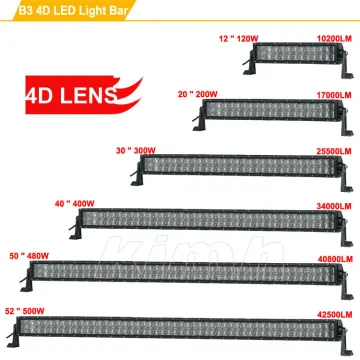 500W straight wholesale 4x4 4D 52 inch led light bar offroad light bar
