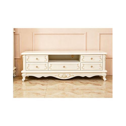 Console TV moderna in stile europeo con finitura in legno