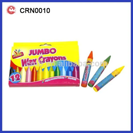 High quality fluorescent custom drawing wax color crayon