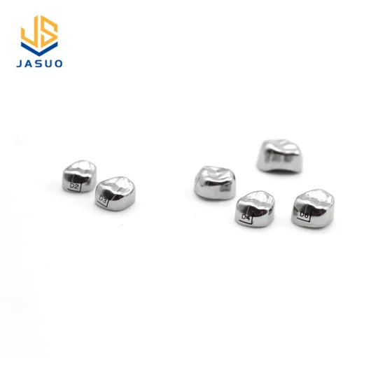 Dental 48Pcs Dentle Crown Set Stainless Steel Orthodontic Preformed Crown