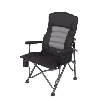 Adjustable Metal Relax Reclining Folding Camping Chair with Armrest
