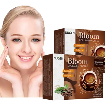 Private Label Pure Organic Slimming Coffee with Instant Bloom Collagen