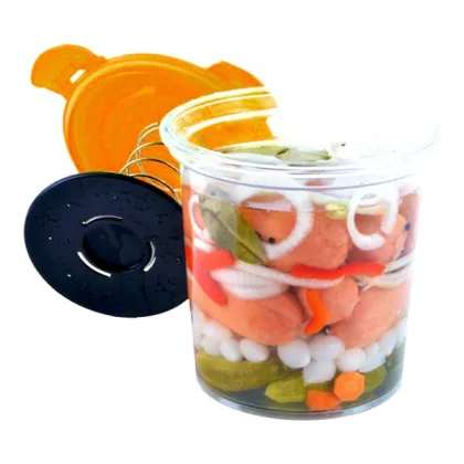 Hot Sale Kitchenware Products 3 Sizes Food Grade Plastic Crook Pickled Kimchi Container Jar Crock Pots