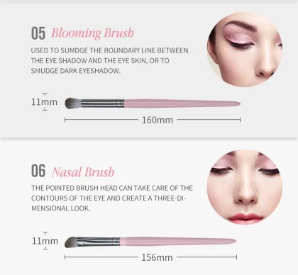 12Pcs makeup brushes manufacturing premium makeup brushes