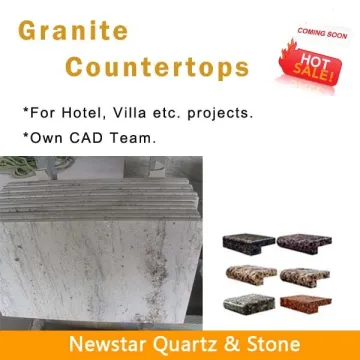 Newstar river white granite kitchen countertop