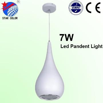 7W white led pandent lamp