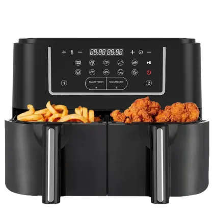 2400W Dual Basket Digital Air Fryer for Potato Chips and Turkey