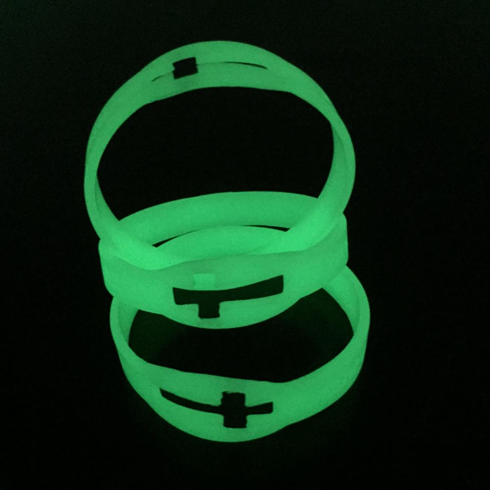 Glowing in the dark wristbands