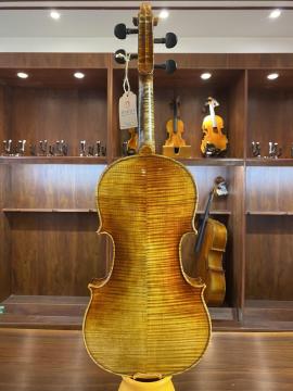 Flame Maple 4/4 ไวโอลินน้ำมันเครื่องฆ่าเชื้อไวโอลินขั้นสูง