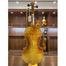 Flame Maple 4/4 Advanced Violin Handmade Oil Lack Violin
