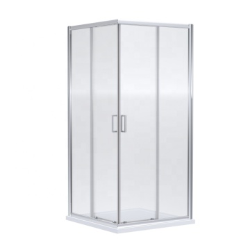 Modern Double Sliding Shower Door with Tempered Glass