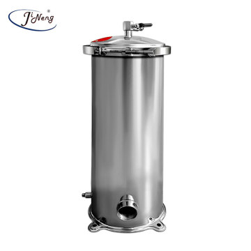 Single Bag Filter Housing for Water Treatment in Food Industry - Galvanized Carbon Steel, PTFE, Stainless Steel, Membrane, Plastic