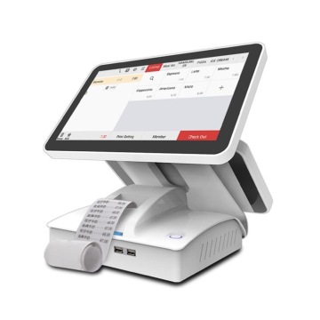 Dual screen monitor  android pos with printer