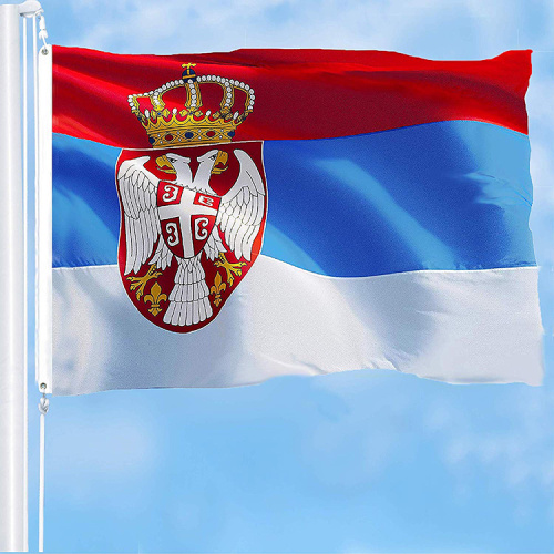 100% polyester countries serbia flag printing