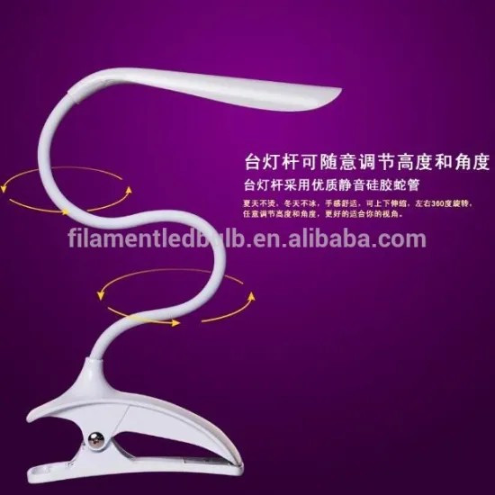 Adjustable rechargeable flexible led reading lamp for bed popular table light
