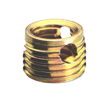 Carbon Steel M8 Brass Self Tapping Threaded Insert Nut M4 Small Threaded Zinc Plated Inserts Three Pores Not Easily Corroded