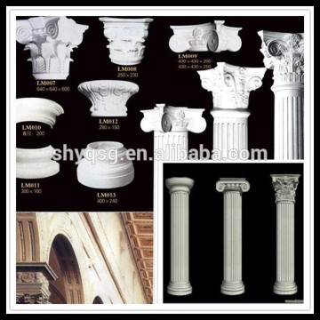 Lobby Decoration Roman Pillar Capitals Head Top Concrete Cement Columns